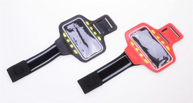 Filmer Titanus 22034 LED Sportarmband Handyhülle - schwarz oder rot