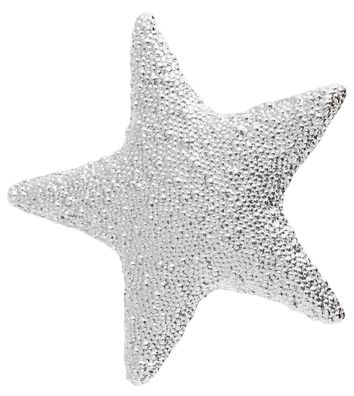 Shaghafi 3700013-008 Edelstahl Magnetbrosche Stern in silberfarben 7 x 7 cm