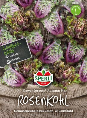 Rosenkohl ''Flower Sprouts® Autumn Star'' Gemüseneuheit aus Rosen- & Grünkohl, ...