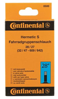 Continental 0500 Fahrradschlauch - 27/28 (32/47-622/635) - Autoventil