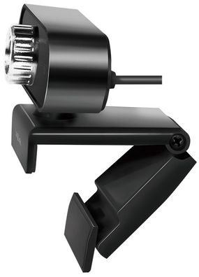 LogiLink Pro Full-HD-USB-Webcam mit Mikrofon schwarz