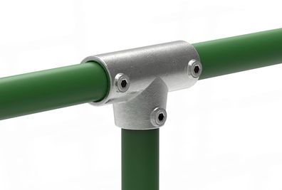 Rohrverbinder | T-Stück lang verstellbar 0-11° | 155 | 33,7 mm - 48,3 mm | 1" - 1