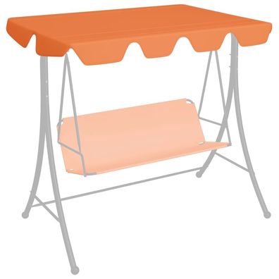 vidaXL Ersatzdach für Hollywoodschaukel Orange 188/168x145/110 cm