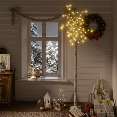 vidaXL Weihnachtsbaum 200 LEDs 2,2 m Warmweiß Indoor Outdoor
