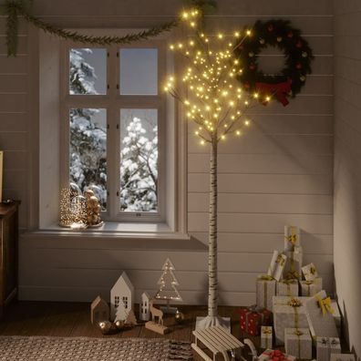 vidaXL Weihnachtsbaum 180 LEDs 1,8 m Warmweiß Indoor Outdoor