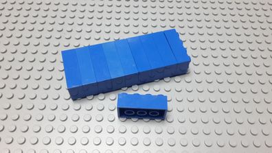 Lego 10 Basic Steine 2x4 hoch Blau 3001 Legos haben Kratzer