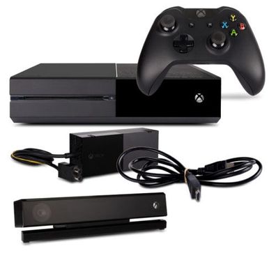 Xbox One Konsole mit 500 GB Festplatte in Schwarz + Netzkabel + HDMI + original ...