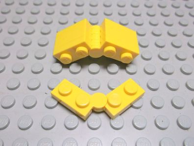 Lego 5 Gelenk Scharniere 1x4 flach Gelb Nummer 2429c01
