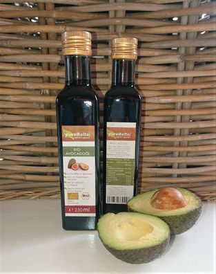 Avocadoöl BIO, kaltgepresst 250 ml, naturreines Speiseöl, pure@Altai