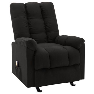 vidaXL Massagesessel Schwarz Stoff