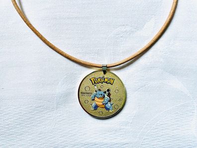 Pokemon Turtok Münze Kette - Handgemachte Pokemon Blastoise Halskette