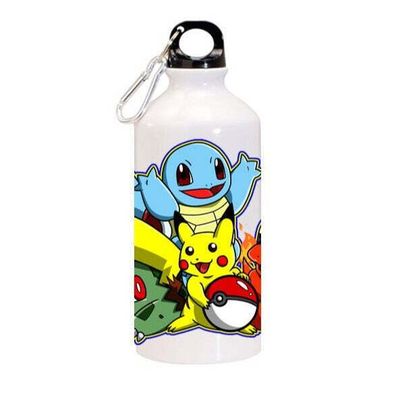 Pokemon Pikachu Glumanda Bisasam Schiggy Aluminium Flasche 500ml