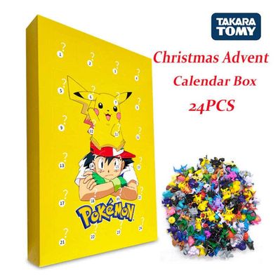 Pokemon Adventskalender mit 24 Figuren - Kalender Weihnachten
