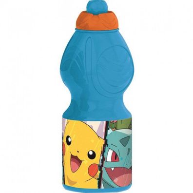 Pokemon Plastik Flasche 400 ml blau