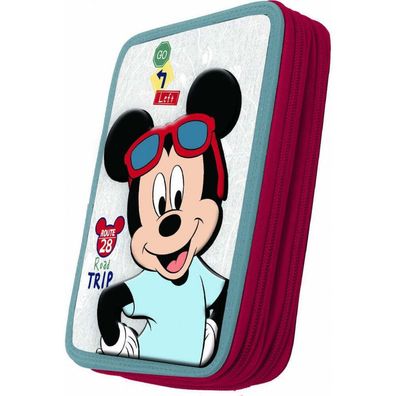 Disney Micky Maus Etui mit Ausstattung für die Schule Federtasche Stifteetui