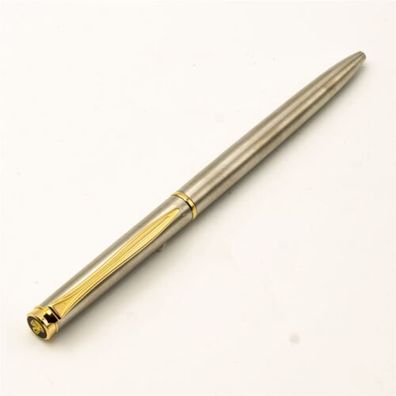 Pelikan K370 Edelstahl Silber Gold NOS Kugelschreiber ballpoint-pen New Classic
