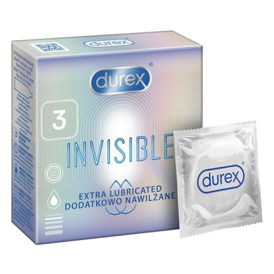 DUREX Invisible Extra Thin dünnste Kondome 3pcs