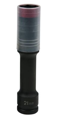 KS TOOLS SlimPOWER Alu-Felgen Kraft-Stecknuss, extra lang, 21 mm