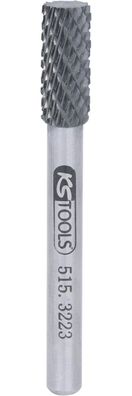 KS TOOLS HM Zylinder-Frässtift Form A ohne Stirnverzahnung, 8mm