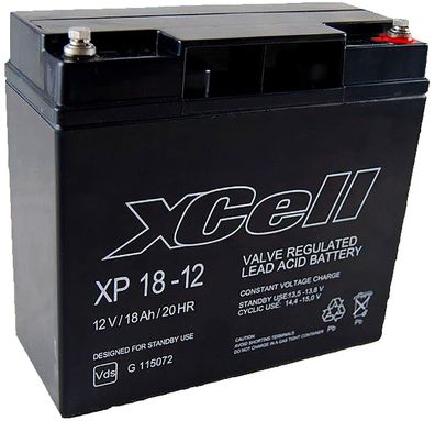 XCell Bleiakku XP18-12 12V 18Ah Pb M5 Innengewinde