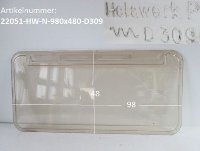 Wohnwagenfenster HelawerkP D309 ca 98 x 48, Fendt / Tabbert, klar, neue Ware mit ...