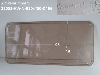 Wohnwagenfenster HelawerkSB D466 ca 98 x 48, Fendt / Tabbert, braun, neue Ware ...