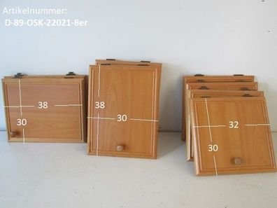 8-er Set Möbelklappen (f. Oberschrank) - perfekt für Selbstausbauer Wohnwagen / ...