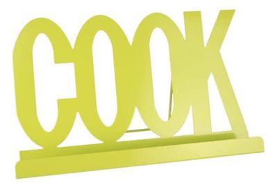 Kochbuchhalter COOK aus Metall - grün