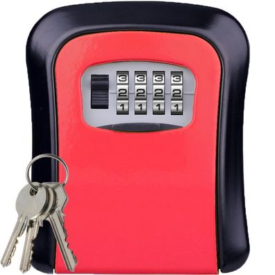 Schlüsseltresor mit Zahlencode Schlüsselbox Schlüsselkasten 4-Stelligem Code Retoo