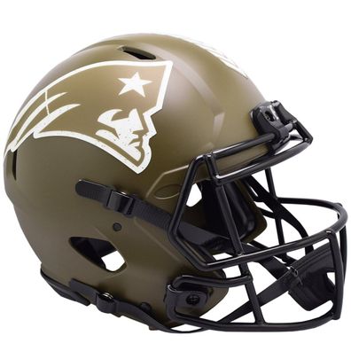 NFL New England Patriots Salute Authentic Full Size Helm Speed Footballhelm