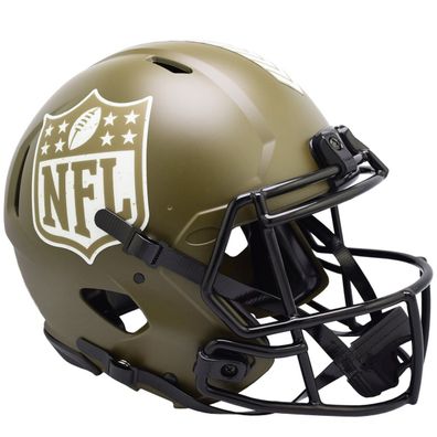 NFL Shield Schild Salute to Service Authentic Full Size Helm Speed Footballhelm