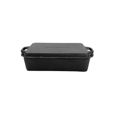 Gusseisenkuss® 2-in-1 Casserole mit Deckel 22 x 13,5 cm Volumen 1 / 0,4 Liter Gussei