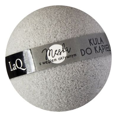 LaQ Men's Sparkling Badekugel mit Aktivkohle - grau 100g