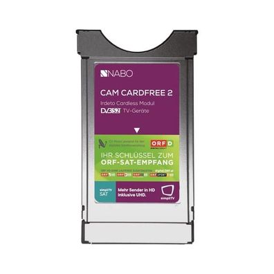 Nabo CAM Cardfree 2 CI+ Modul mit integrierter Micro-Sat-Karte - keine ORF-Karte ...