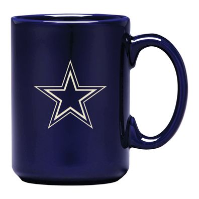 NFL Kaffeetasse Dallas Cowboys Sanded Curved Tasse Mug 15oz 450ml 5056146868399