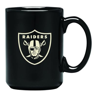 NFL Kaffeetasse Las Vegas Raiders Sanded Curved Tasse Mug 15oz 450ml 5056146868610