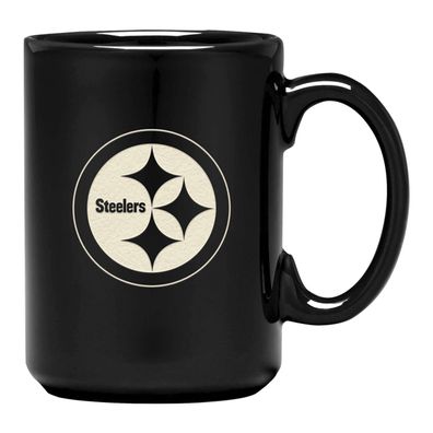 NFL Kaffeetasse Pittsburgh Steelers Sanded Curved Tasse Mug 15oz 450ml 5056146868375