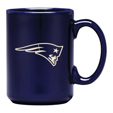 NFL Kaffeetasse New England Patriots Sanded Curved Tasse Mug 15oz 450ml 5056146868382