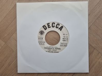 Rolling Stones - Yesterday's papers/ Back street girl 7'' Vinyl Italy PROMO