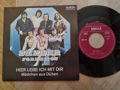 Sander Formation - Hier lebe ich mit dir 7'' Vinyl Amiga