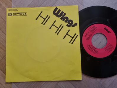 Wings/ Paul McCartney - Hi hi hi 7'' Vinyl Germany