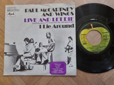 Paul McCartney & Wings - Live and let die 7'' Vinyl Germany/ OST James Bond