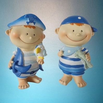 Maritime Deko Piratenkinder 12 cm