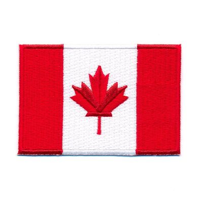 80 x 50 mm Kanada Flagge Canada Flag Ottawa Patch Aufnäher Aufbügler 0636 X