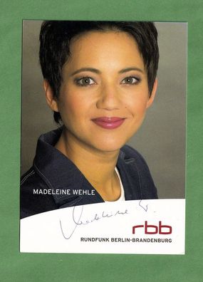 Madeleine Wehle ( Moderatorin NDR ) - persönlich signierte. Autogrammkarte (2)