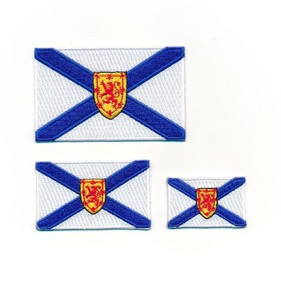 3 Nova Scotia Flaggen Halifax Kanada Canada Flags Aufnäher Aufbügler Set 1163