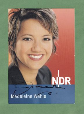 Madeleine Wehle ( Moderatorin NDR ) - persönlich signierte. Autogrammkarte (1)
