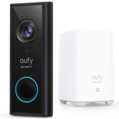 eufy kabellose Video-Türklingel mit HomeBase 2 (2K HD, WDR, 180 Tage Akkulaufzei