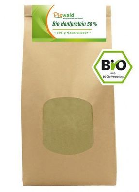Piowald BIO Hanfprotein - 500g Nachfüllpack