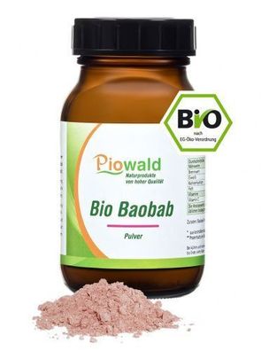 Piowald BIO Baobab Frucht - 100g Pulver